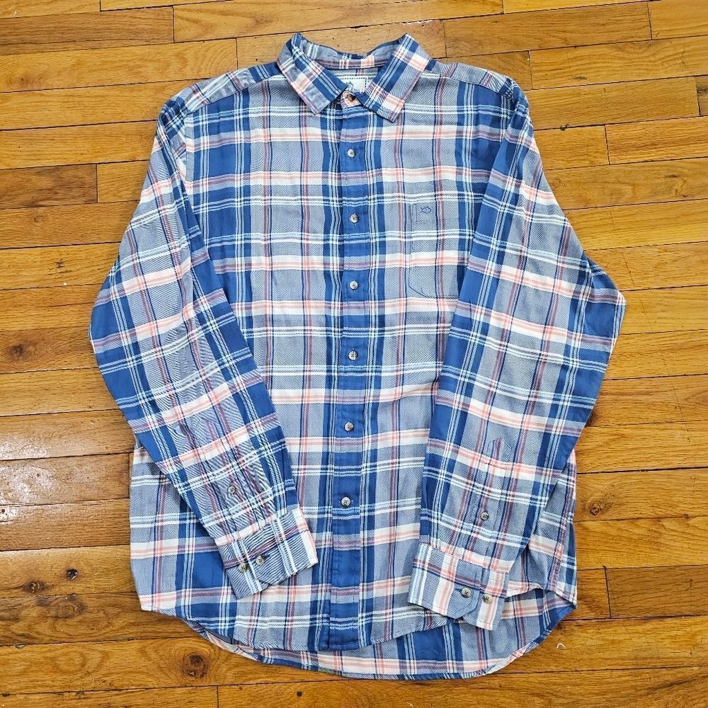 Southern Tide Long Sleeve Button Up Shirt Mens Size Large